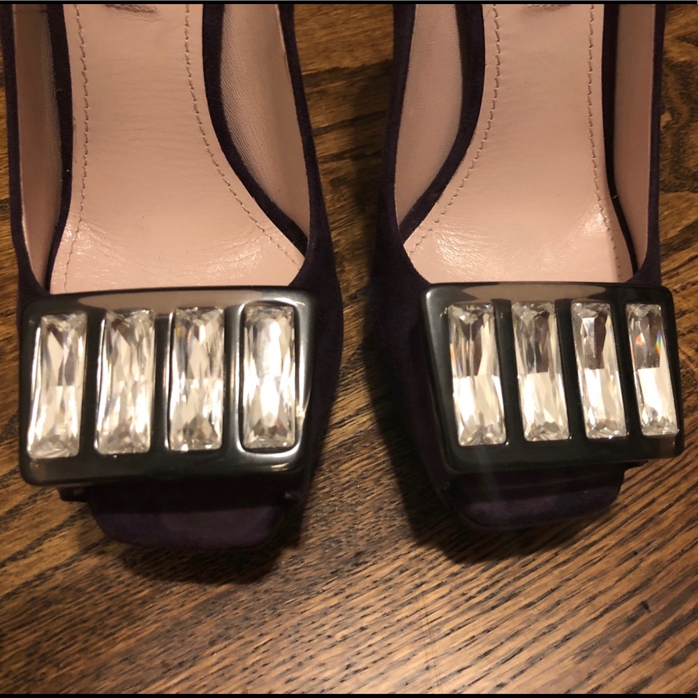 Miu Miu purple suede heels - Picture 3 of 6